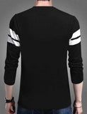 Tom Scott Cotton Blend Color Block Full Sleeves T-Shirt