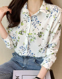 Women Regular Fit Printed Button Down Collar Casual Shirt
